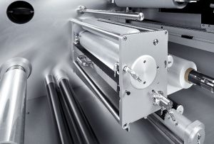 Oil coating station